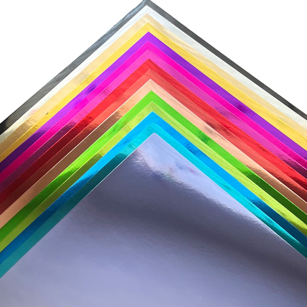 Mirror Foil Cardstock Complete Variety Pack - 12x12 Foil Cardstock - 15 Sheets - Encore